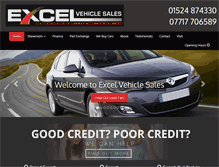 Tablet Screenshot of excelvehiclesales.com